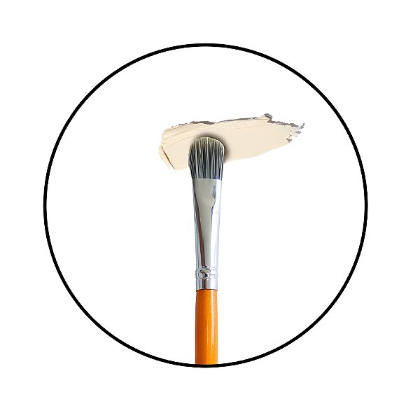 Pincel Língua de Gato Para Corretivo Brown Line 29