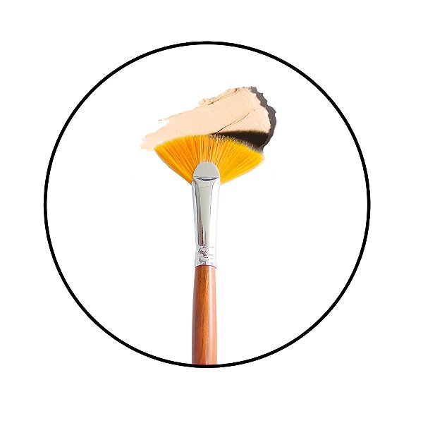 Pincel Leque Para Corretivo Brown Line 33