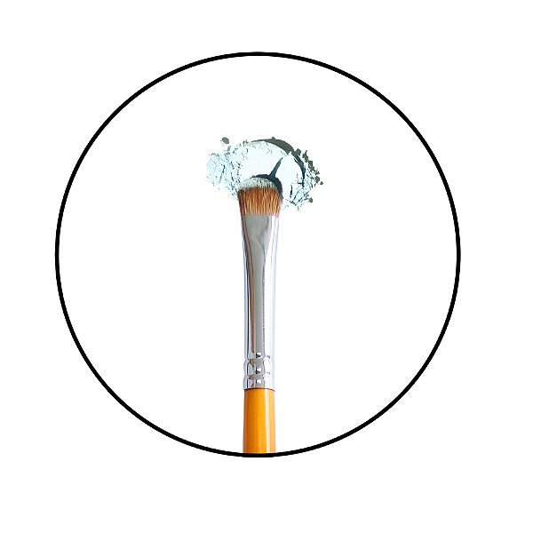 Pincel Curto Para Sombra Brown Line 20