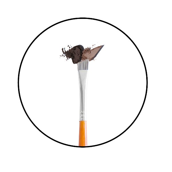 Pincel Chanfrado Para Sobrancelhas Brown Line 09