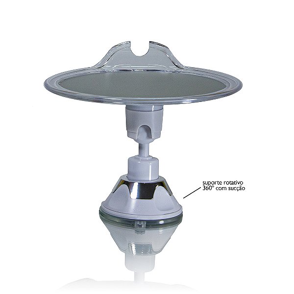 EspelhodeBanheiroAntiembaçanteAkilaBM-1419comVentosaGiratório360°
