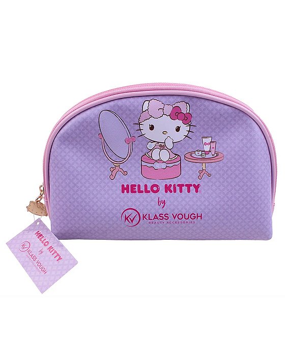 Necessaire Hello Kitty Estampada: Compacta e Espaçosa - Lilás – KCHK-02L