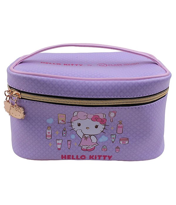 Necessaire Hello Kitty: Estampada, Lilás, Organiza Tudo com Muiito Estilo — KCHK-05L