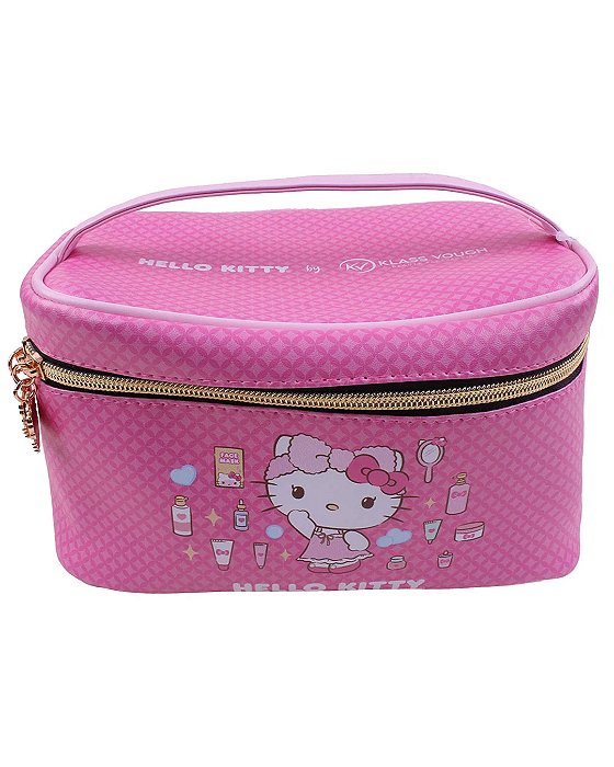 Necessaire Hello Kitty by Klass Vough – Estampada, Pink, Compacta e Funcional — KCHK-05P