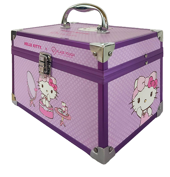 Maleta Hello Kitty by Klass Vough - Estampa Lilás – Compacta e Resistente – DBHK-01L