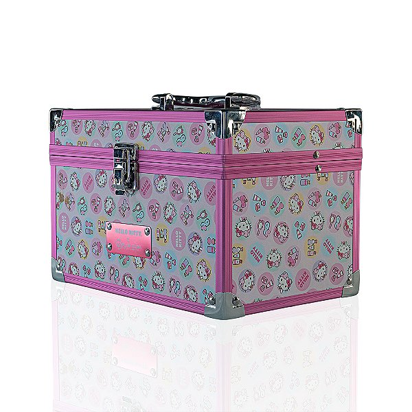 Maleta Hello Kitty by Klass Vough - Estampada Rosa – Compacta e Resistente – DBHK-01R