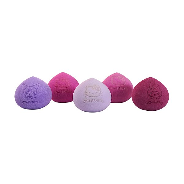 Kit de Esponjas Mini Gota by Hello Kitty – Mini Drops, Candy Colors com 5 Unidades (PFHK-02)