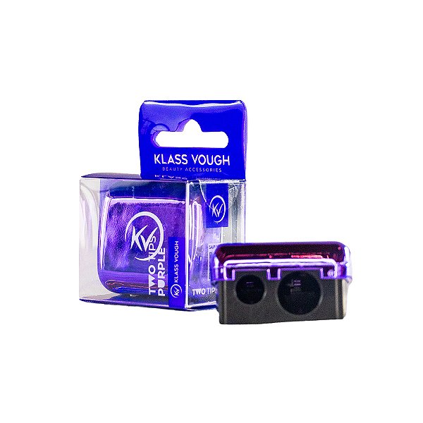 Apontador Duplo para Lápis de Maquiagem Purple JB-010 - (Fino e Jumbo) com Depósito