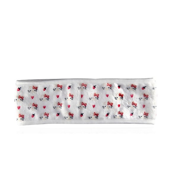 Faixa de Cabelo para Skincare Hello Kitty - Conforto e Estilo no seu Autocuidado
