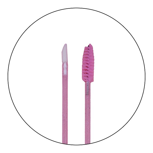 Aplicador Descartável Duplo para Gloss e Máscara de Cílios - 50 Unidades