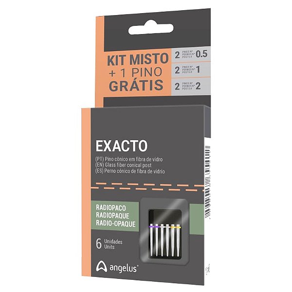 Pino de Fibra de Vidro Exacto Kit Misto - Angelus