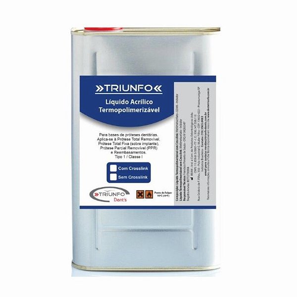 Líquido Termopolimerizável sem Crosslink Lata 1L - Triunfo