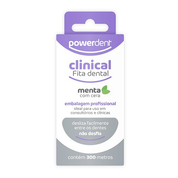 Fita Dental Encerado Menta 300m - Powerdent