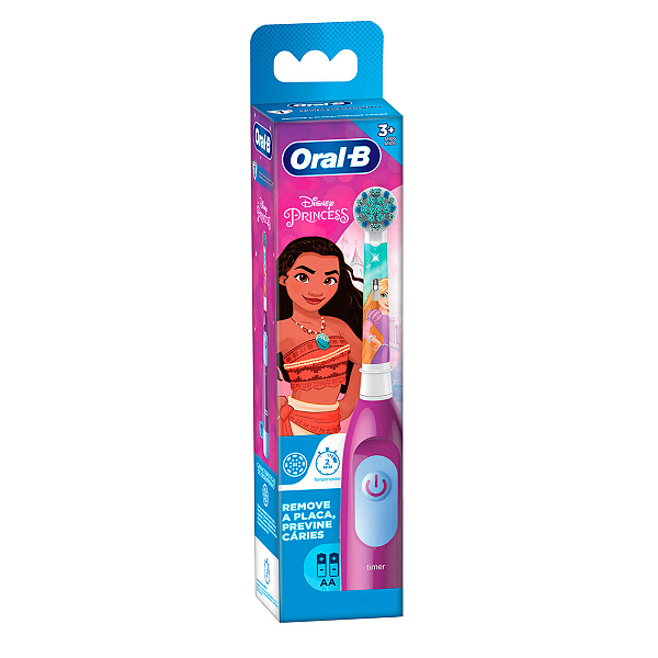 Escova Dental Elétrica Disney Kids Princesas Pilha - Oral-B