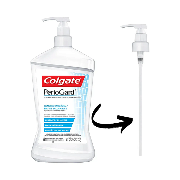 Enxaguante Bucal Periogard 2L Com Válvula Pump - Colgate