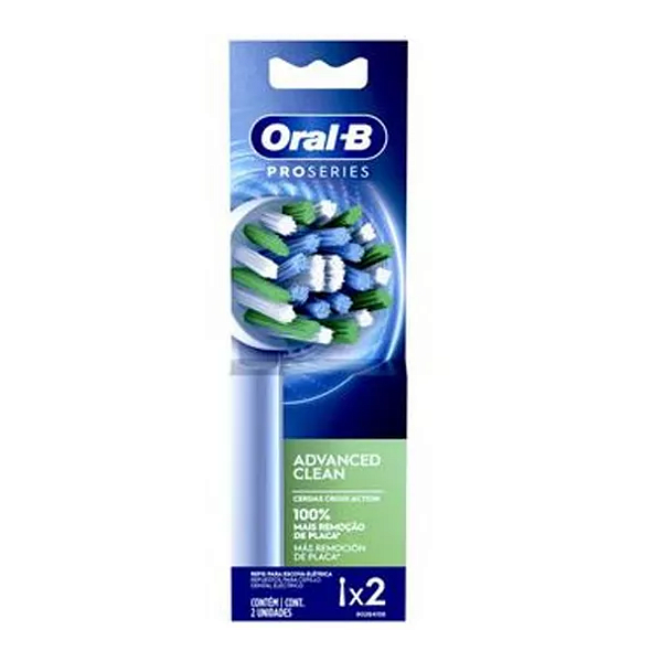 Refil Escova Elétrica Advanced Clean Cross Action 2un - Oral-B