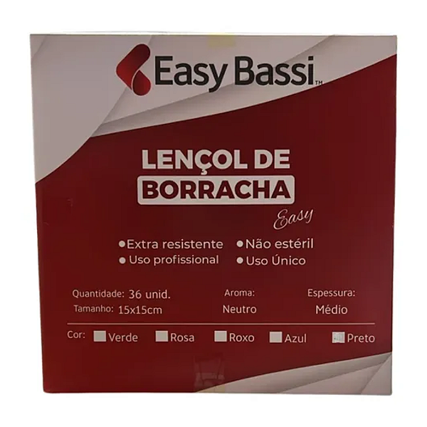 Lençol de Borracha 15x15cm - Easy