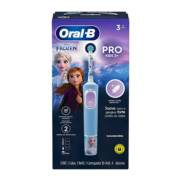 Escova Dental Elétrica Infantil Pro Kids 3+ Frozen - Oral-B