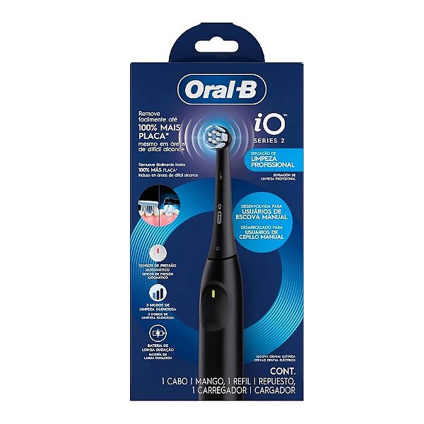 Escova Dental Elétrica IO Series 2 Black - Oral-B