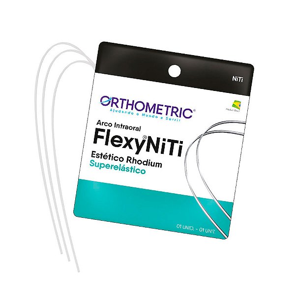 Arco Flexy NiTi Estético Rhodium ALX Redondo - Orthometric