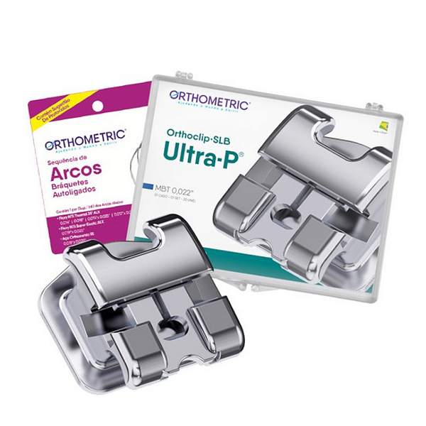 Bráquete De Aço Autoligado Ultra-P MBT 022 Kit - Orthometric
