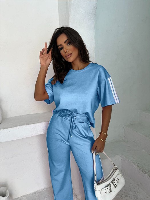 CONJUNTO MOLETINHO AZUL CLARO