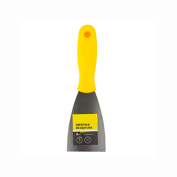 Espatula Aço Inox 6cm com Cabo PVC