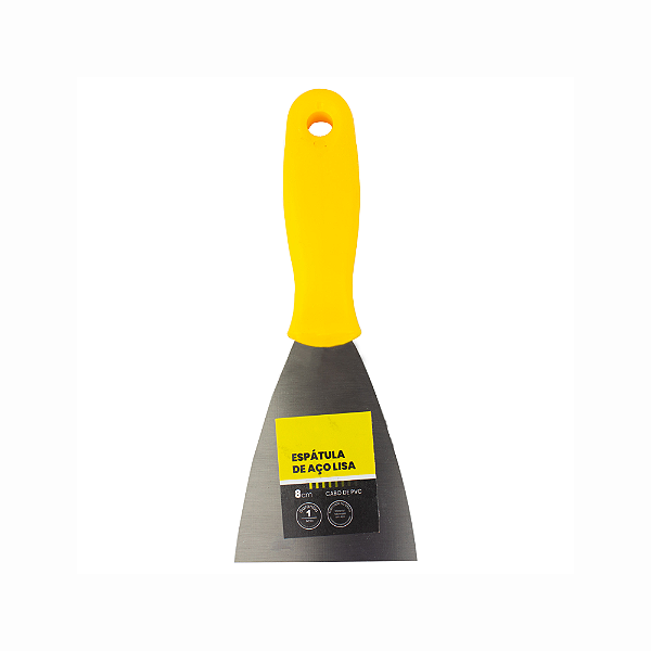 Espatula Aço Inox 8cm com Cabo PVC