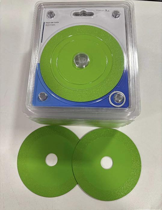 Disco Diamantado 110mm Verde Para Vidro Porcelanato