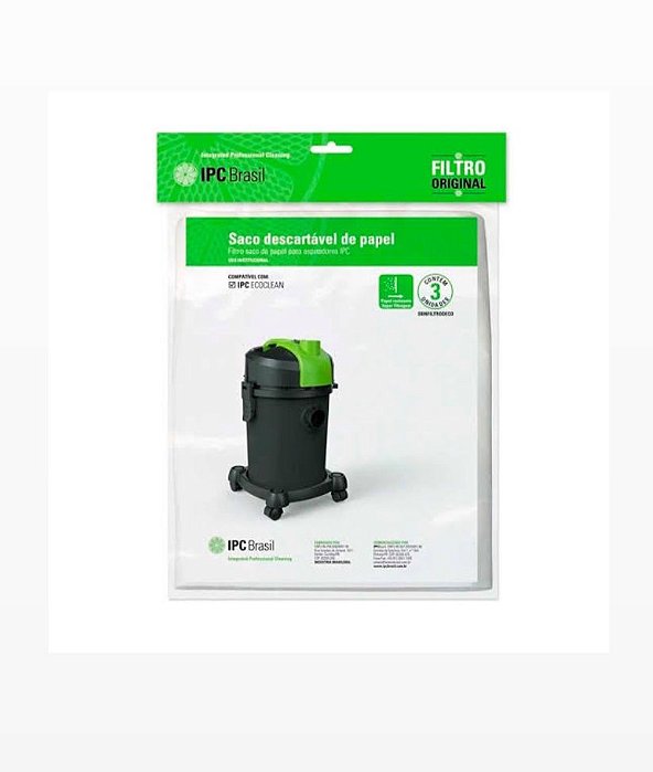 SACO DESCARTAVEL DE PAPEL ECOCLEAN IPC