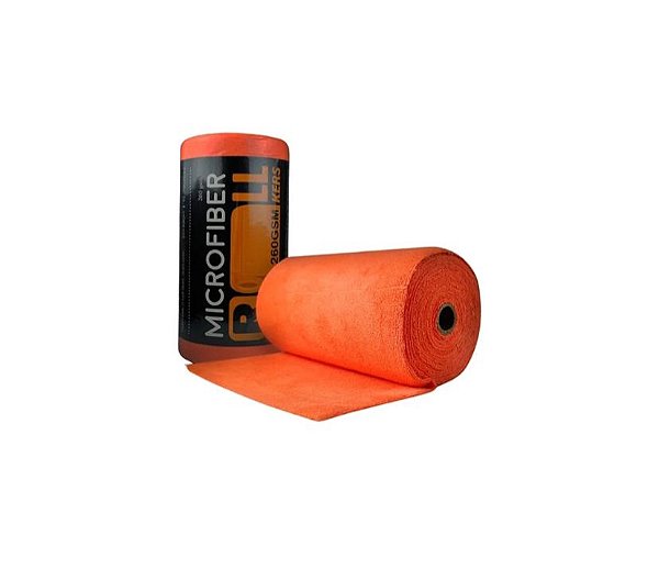 KERS ROLO DE MICROFIBRA 30X30CM 260GSM 50UN LARANJA
