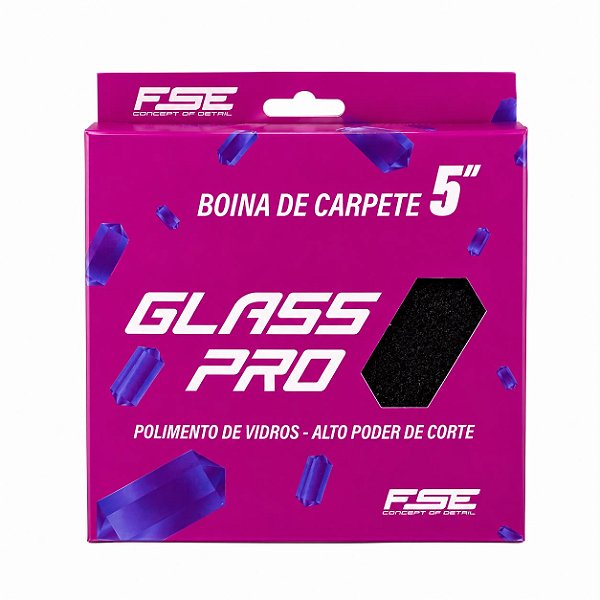 BOINA DE CARPETE 5" GLASS PRO