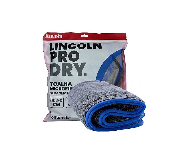 LINCOLN TOALHA DE SECAGEM PREMIUM CINZA 60x90CM - 600GSM