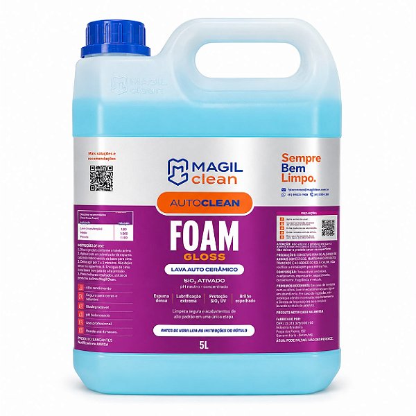 MAGIL CLEAN FOAM GLOSS LAVAAUTO 5 LITROS