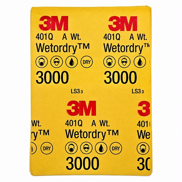 3M LIXA 3000 DAGUA MEIA FOLHA