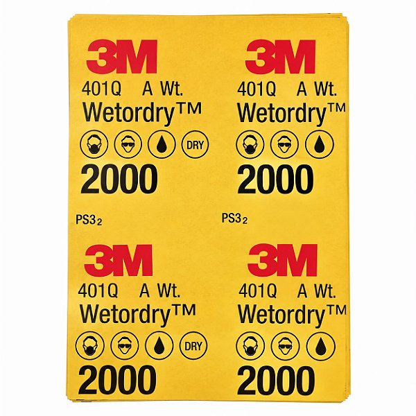 3M LIXA D AGUA 2000 MEIA FOLHA