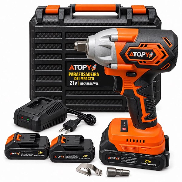 ATOPY PARAFUSADEIRA IMPACTO 2.0AH 21V BIVOLT
