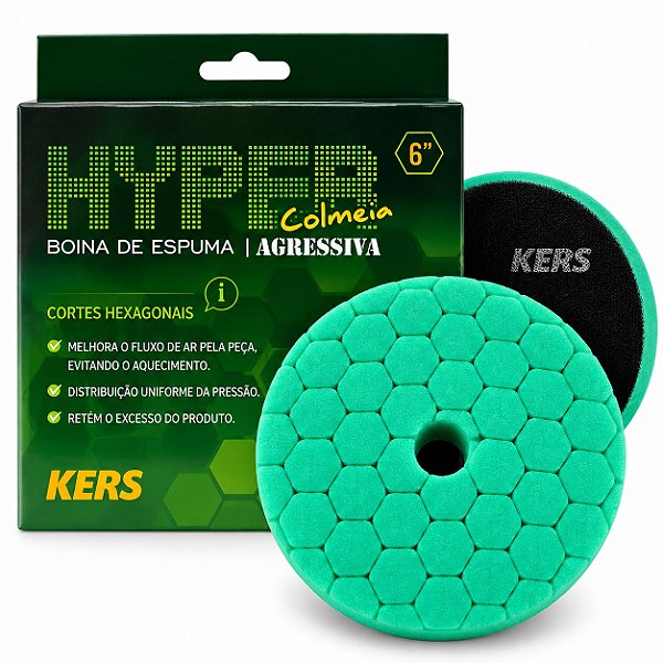 KERS BOINA DE ESPUMA HYPER 6" VERDE AGRESSIVA