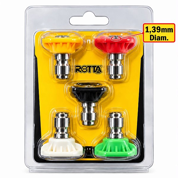 ROTTA 376 KIT 5 BICOS P/ LAVADORA 1,39MM DIAMENTRO