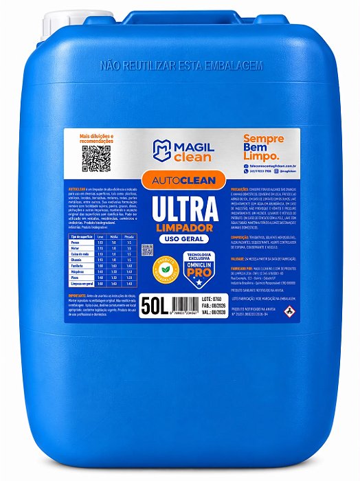 MAGIL CLEAN ULTRA LIMPADOR AUTOCLEAN 50 LITROS (BOMBONA)
