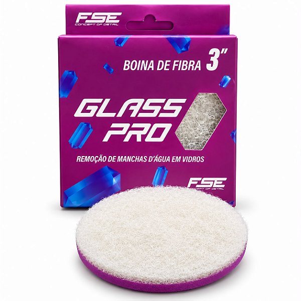 SOFT99 BOINA GLASS PRO DE FIBRA REMOÇAÃO DE MANCHAS 3"