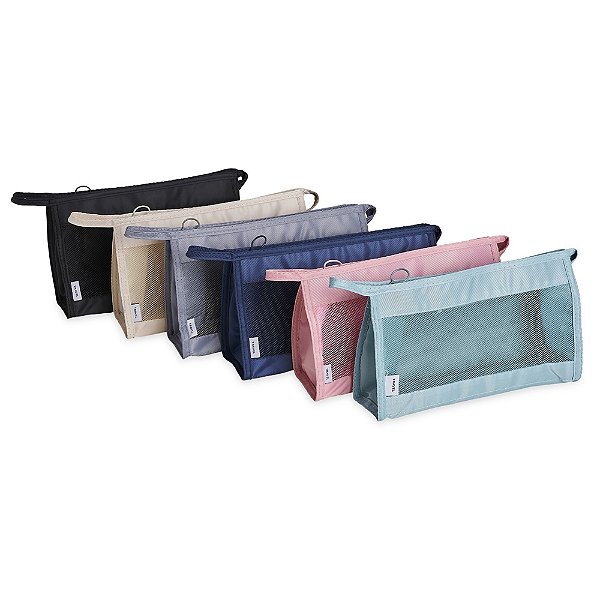 Necessaire com detalhe em tela Zope