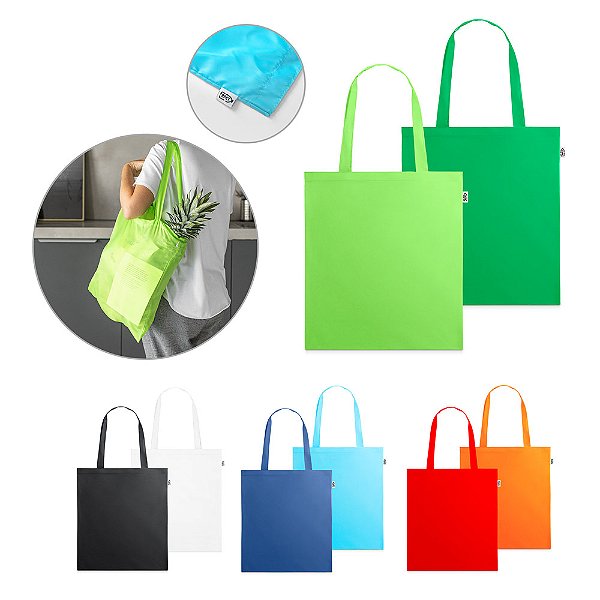 Sacola em  rPET Reciclado Colorful