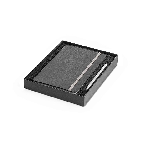 Conjunto esferográfica e caderno Piatto