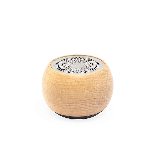 Caixa de Som Bluetooth TWS em Madeira e Inox  Andover