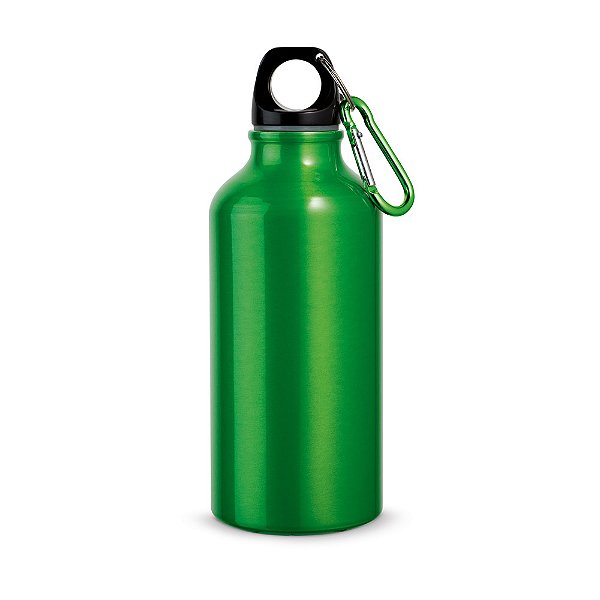 Garrafa esportiva em alumínio com mosquetão 400 mL Alumi