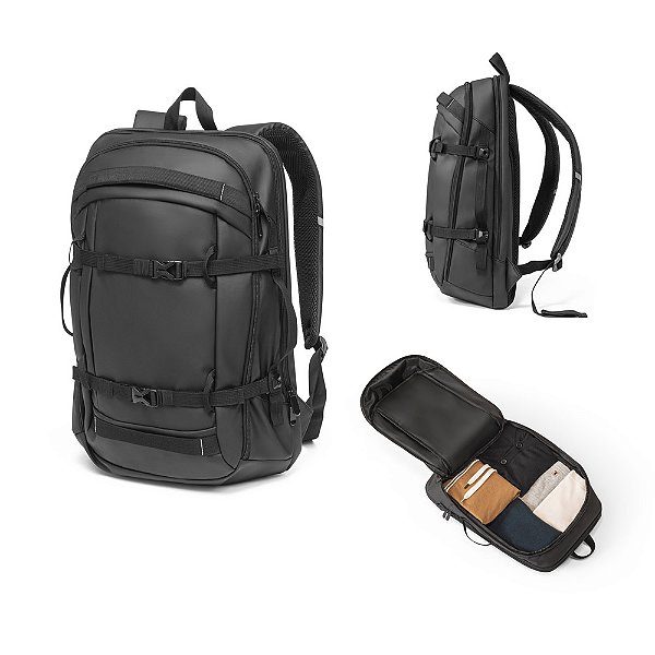Mochila para notebook em poliéster reciclado resistente à água Aquanot