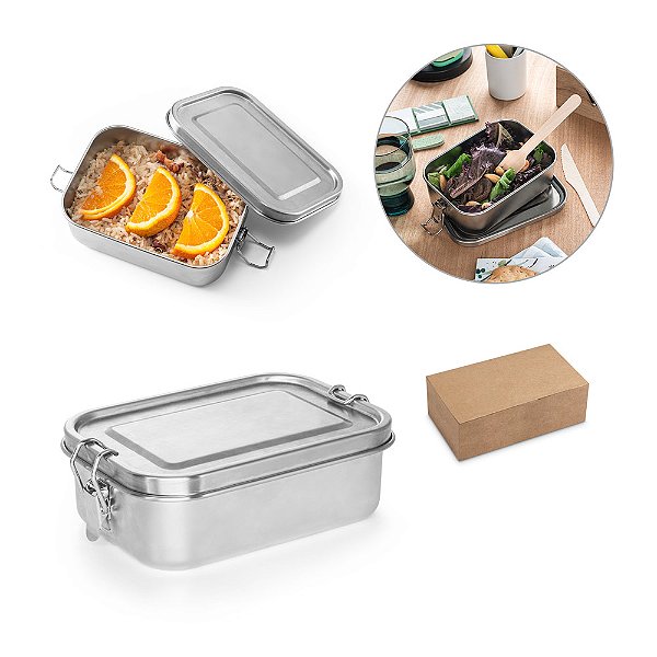 Marmita hermética em aço inox reciclado Lunchy
