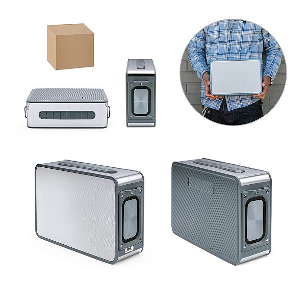 Caixa de som com microfone em ABS reciclado Loudspk