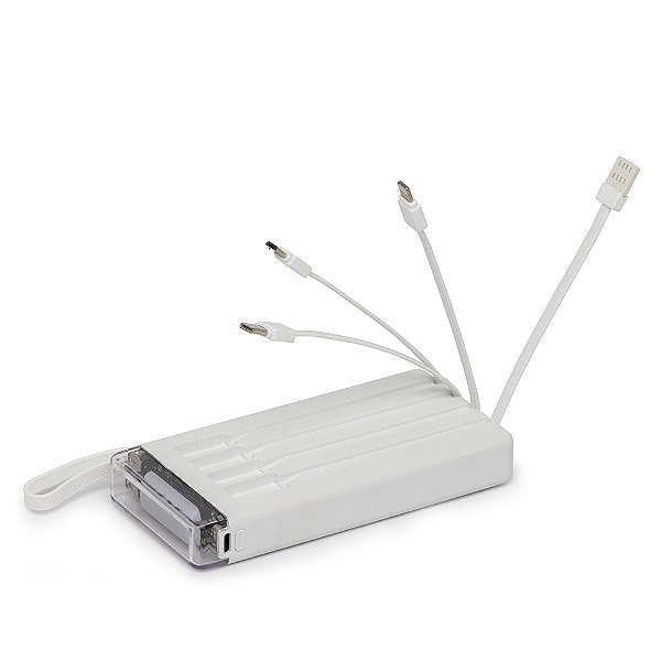 Power Bank 10.000mAh com Lanterna e Multissaídas Oslo
